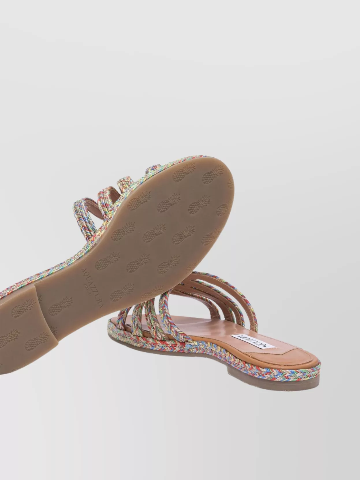 Aquazzura Multicolor Playita Slides