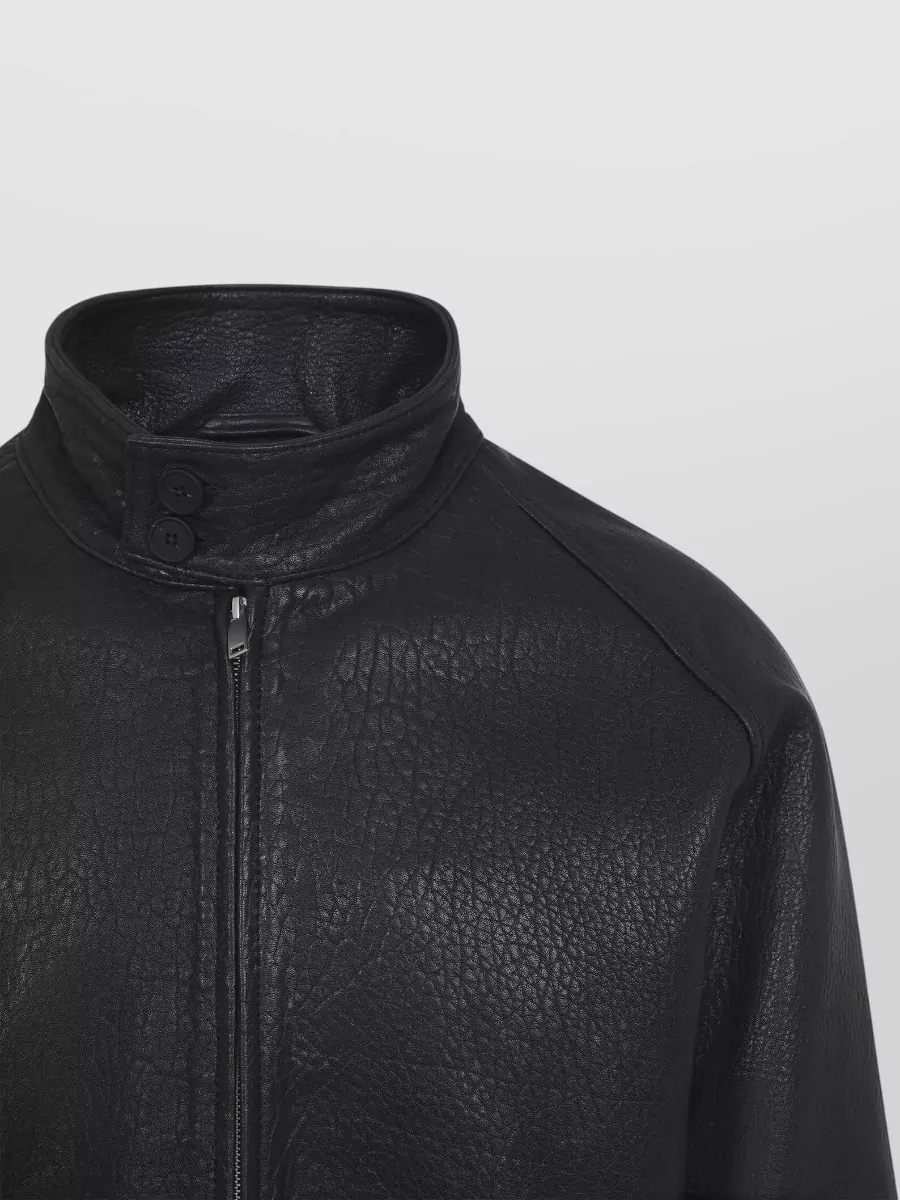 Studio Nicholson Harrington Jacket High Collar Button Detail