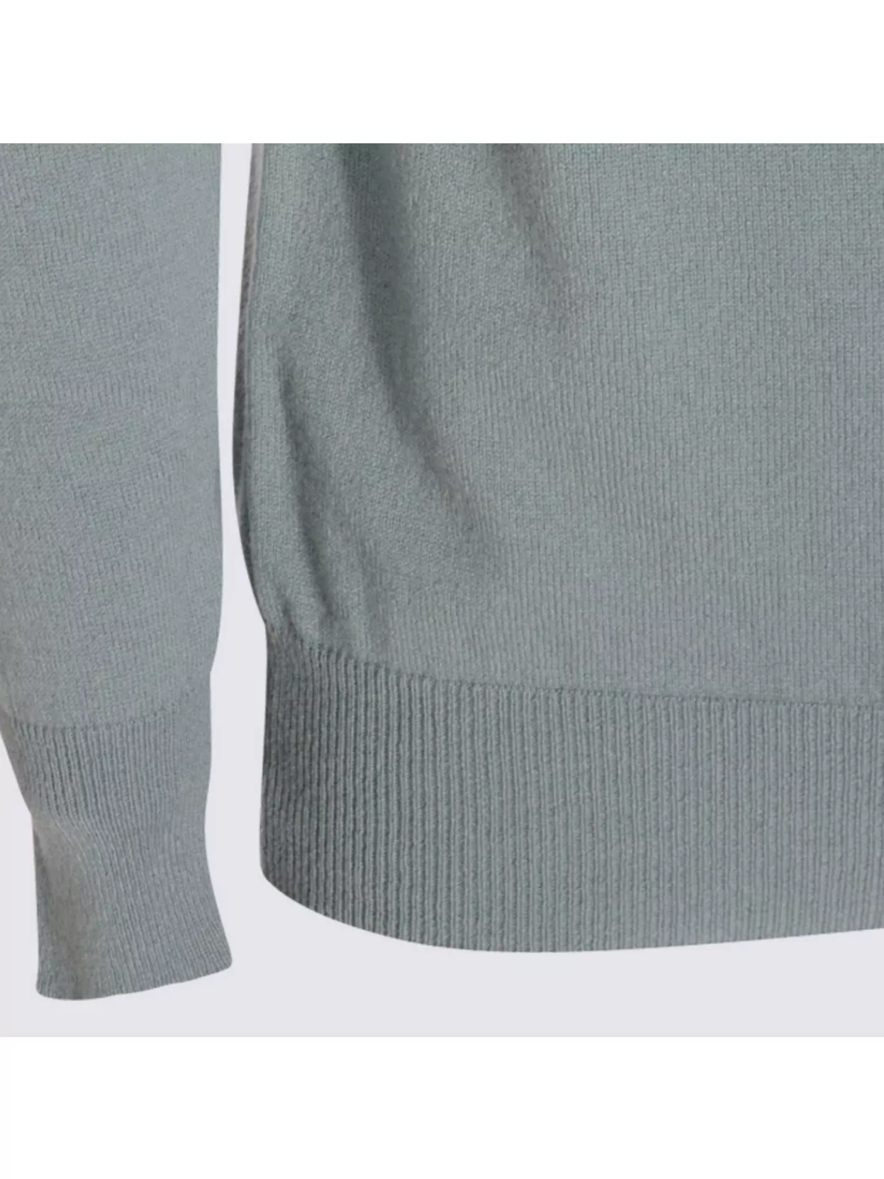 Lardini Crew Neck Long Sleeve Sweater With Ribbed Cuffs