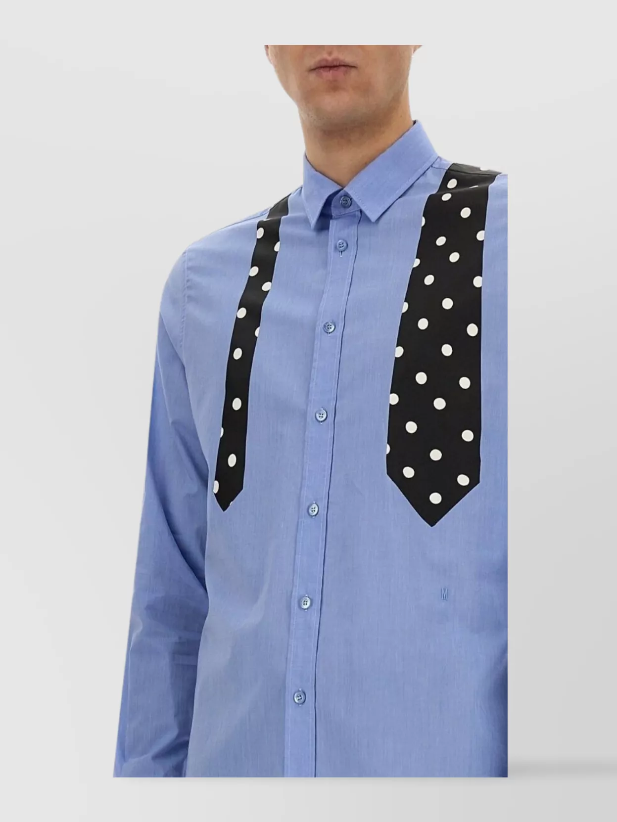Moschino Professional Polka Dot Print Shirt