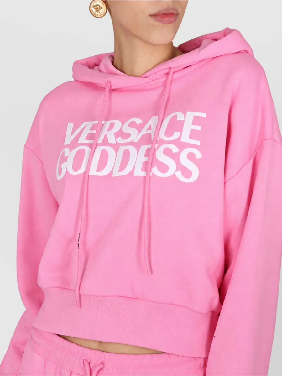 Versace Cotton Cropped Sweatshirt