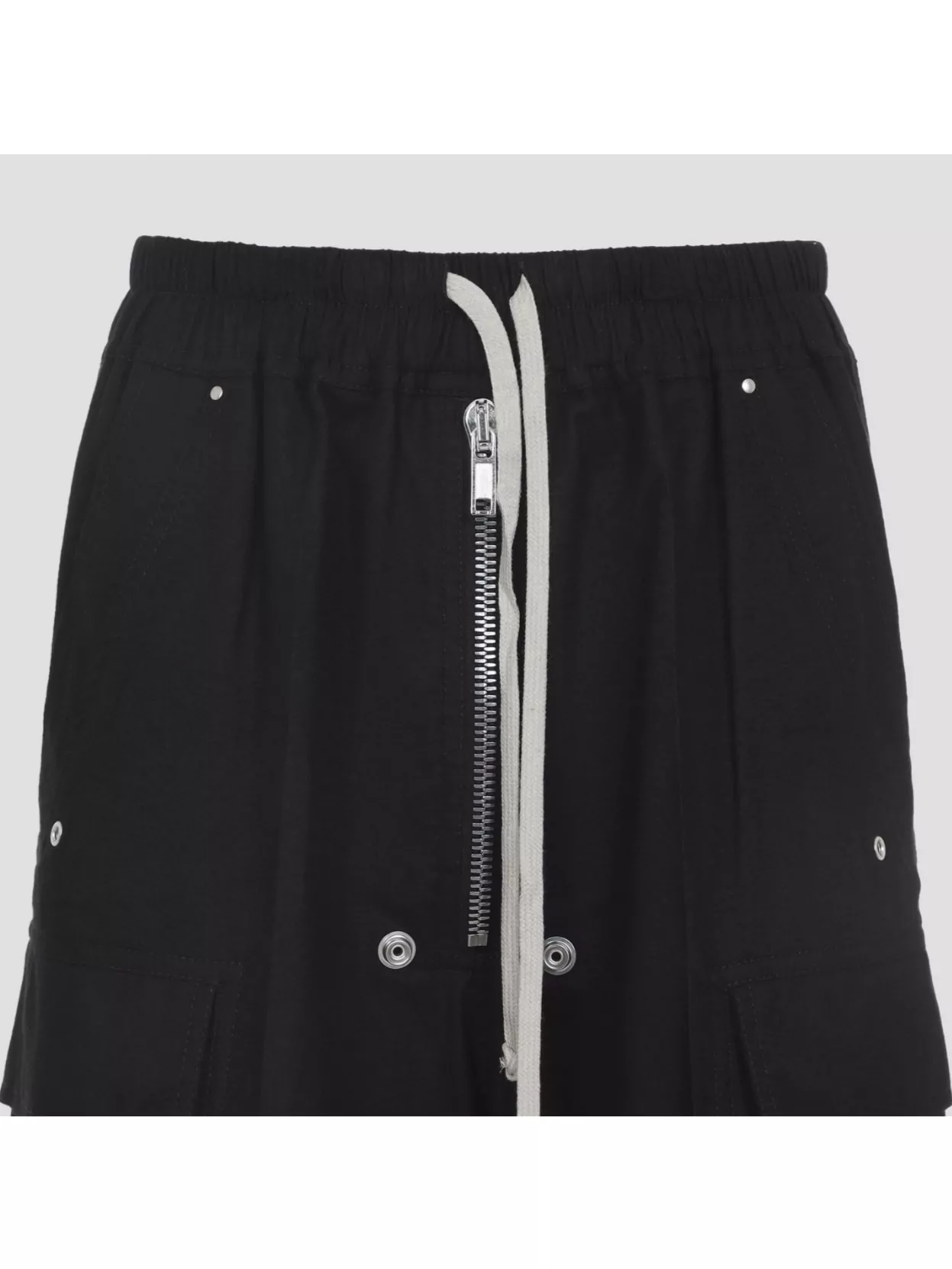 Rick Owens Wide Leg Cargo Pants With Zip Detail