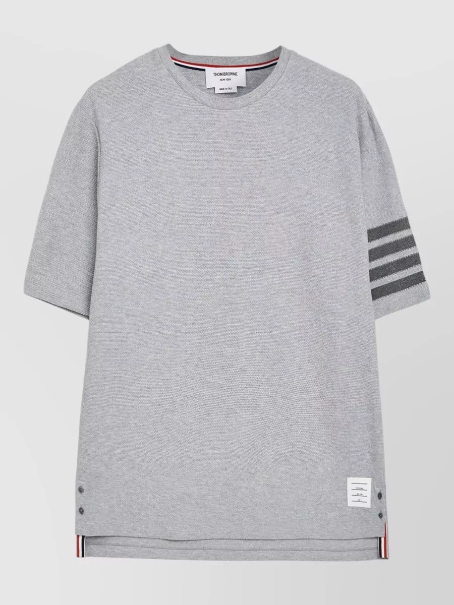 Thom Browne textured cotton short-sleeve t-shirt