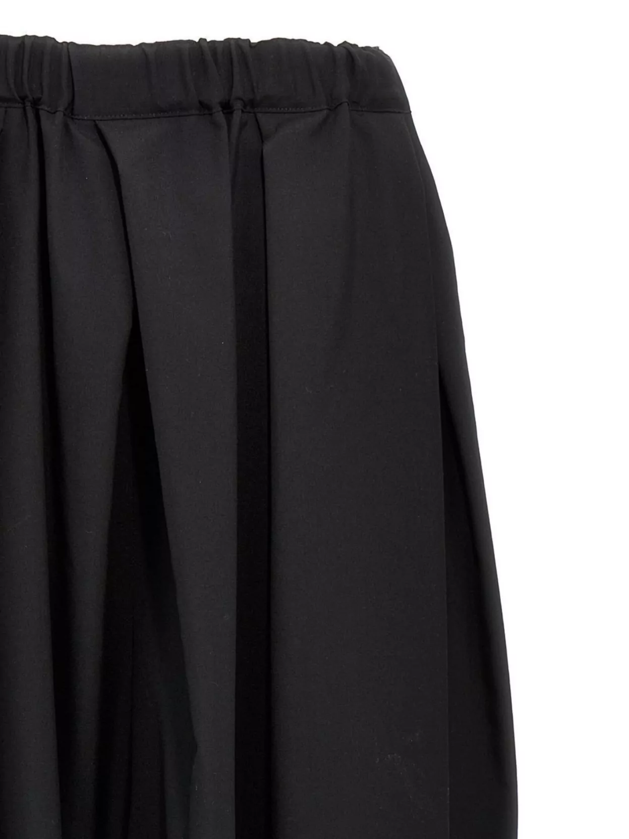 COMME DES GARÇONS WOOL PLEATED WIDE LEG TROUSERS 