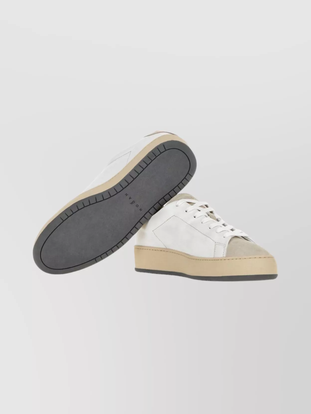 Hogan Sneakers With Contrast Heel Tab And Perforated Detail