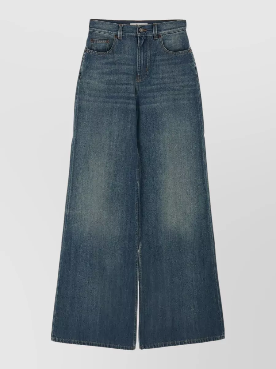 Chloé high-rise wide-leg denim jeans