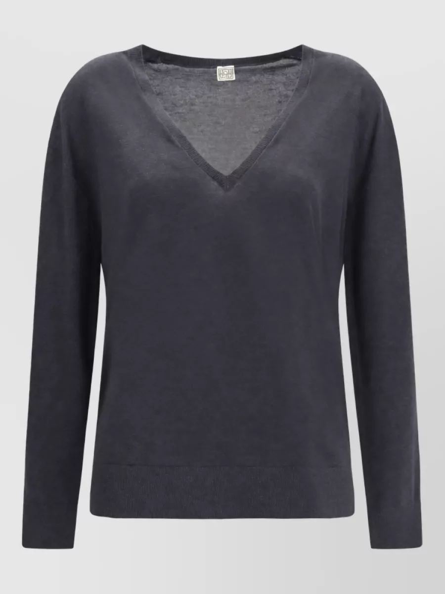 Totême cashmere-blend v-neck sweater