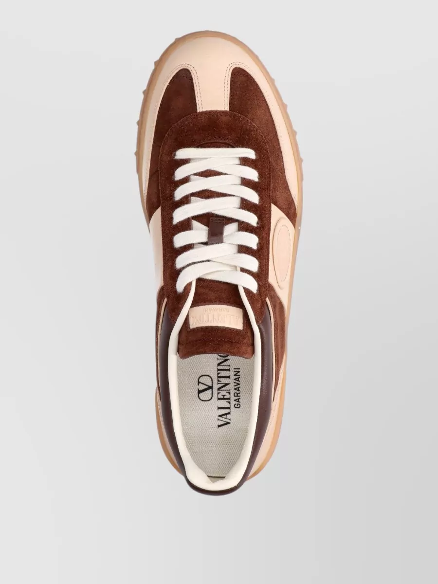 Valentino Garavani Suede Leather Low-Top Sneakers