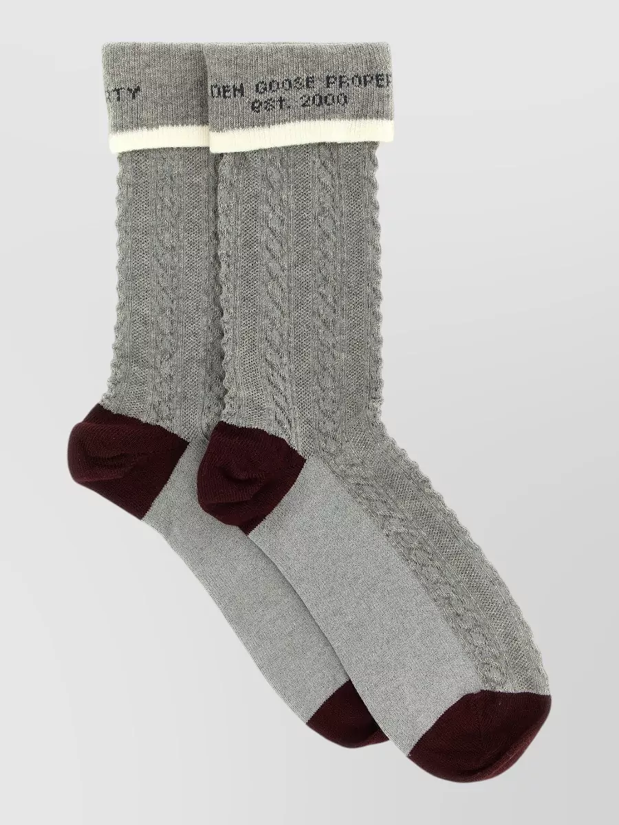 Golden Goose braided knit socks