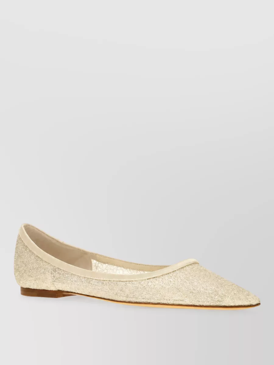 Jimmy Choo Leather Ballerina Flats