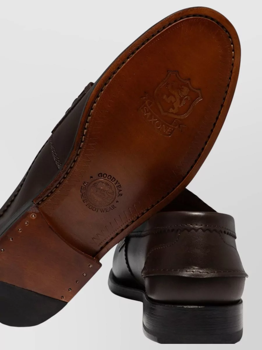 Saxone Of Scotland Leather Loafers