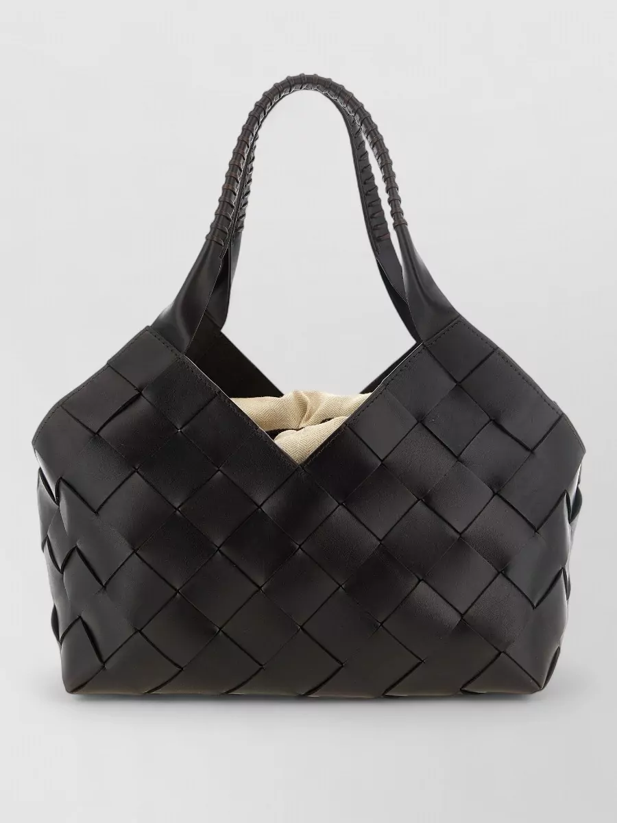 Dragon Diffusion vintage mesh tote leather tote bag