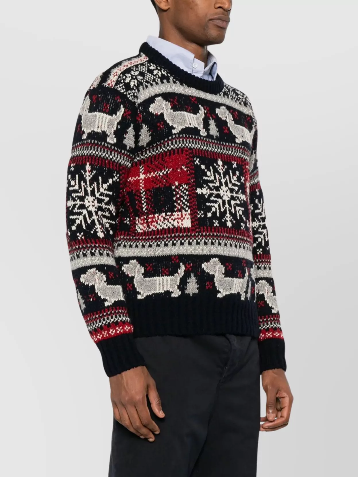 Thom Browne Fair Isle Intarsia Jumper