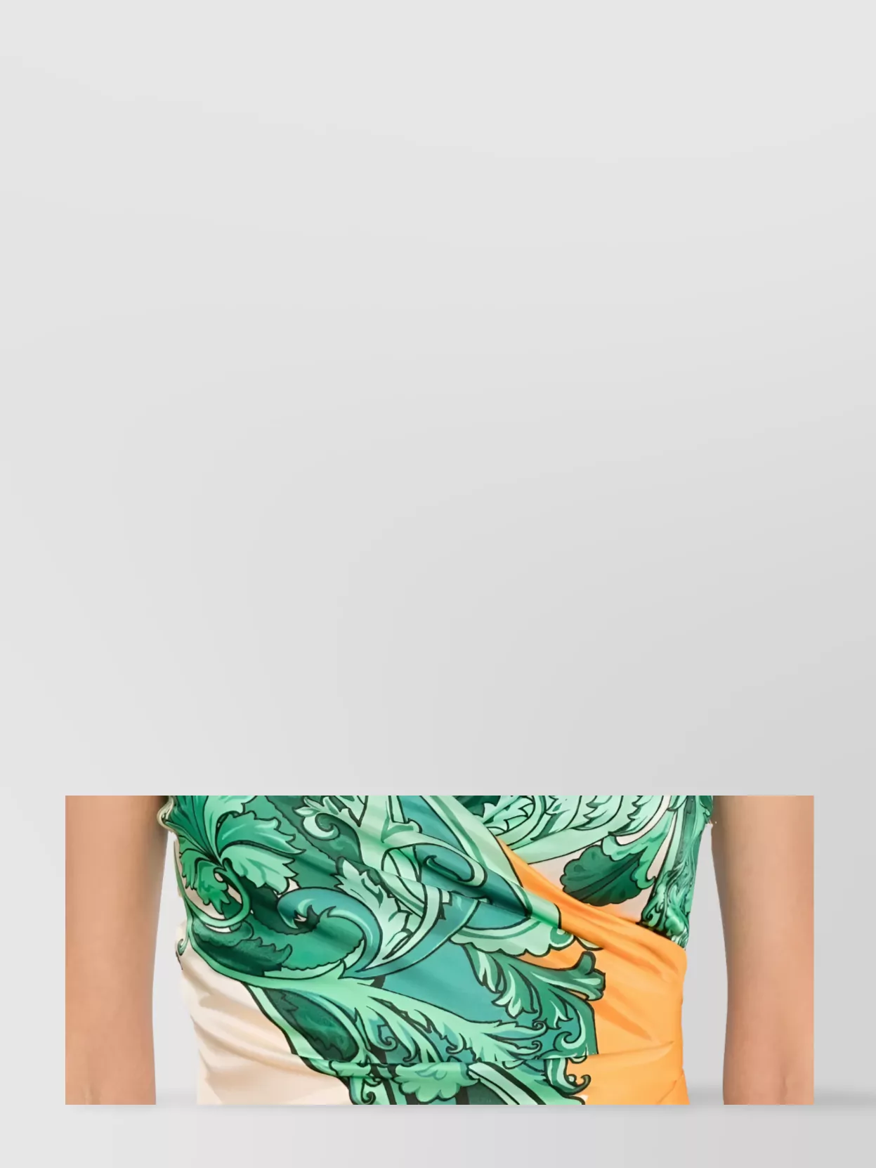 Etro Woman's Long Printed Ruffled Wrap Dress