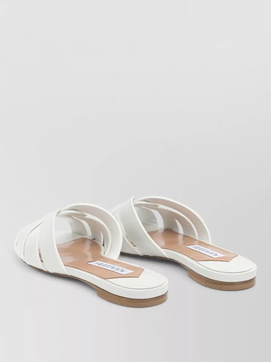 Aquazzura Leather Copacabana Slides