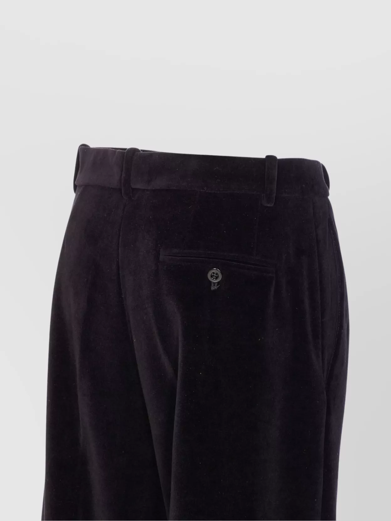 Circolo 1901 Velvet Wide Leg Trousers With Belt Loops