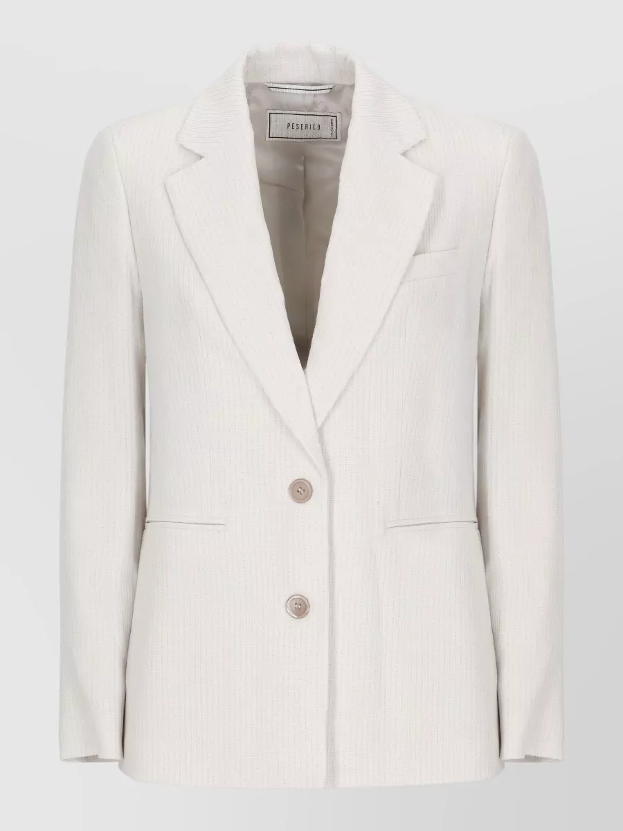 Peserico Metallic fine-knit blazer