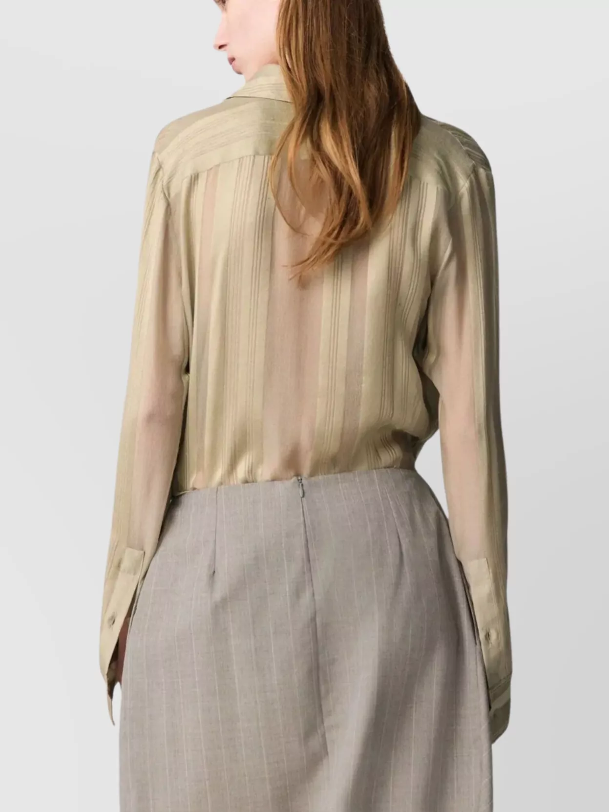 Stella Mccartney Sheer Stripe Fitted Shirt