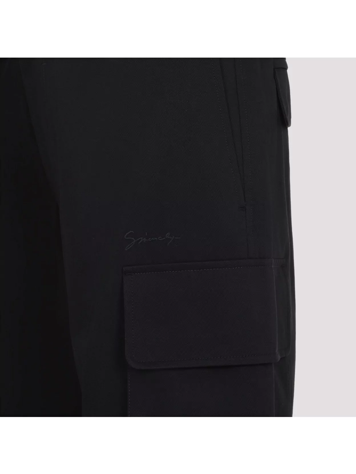 Givenchy Cotton Trousers With Cargo And Flap Pockets In Black