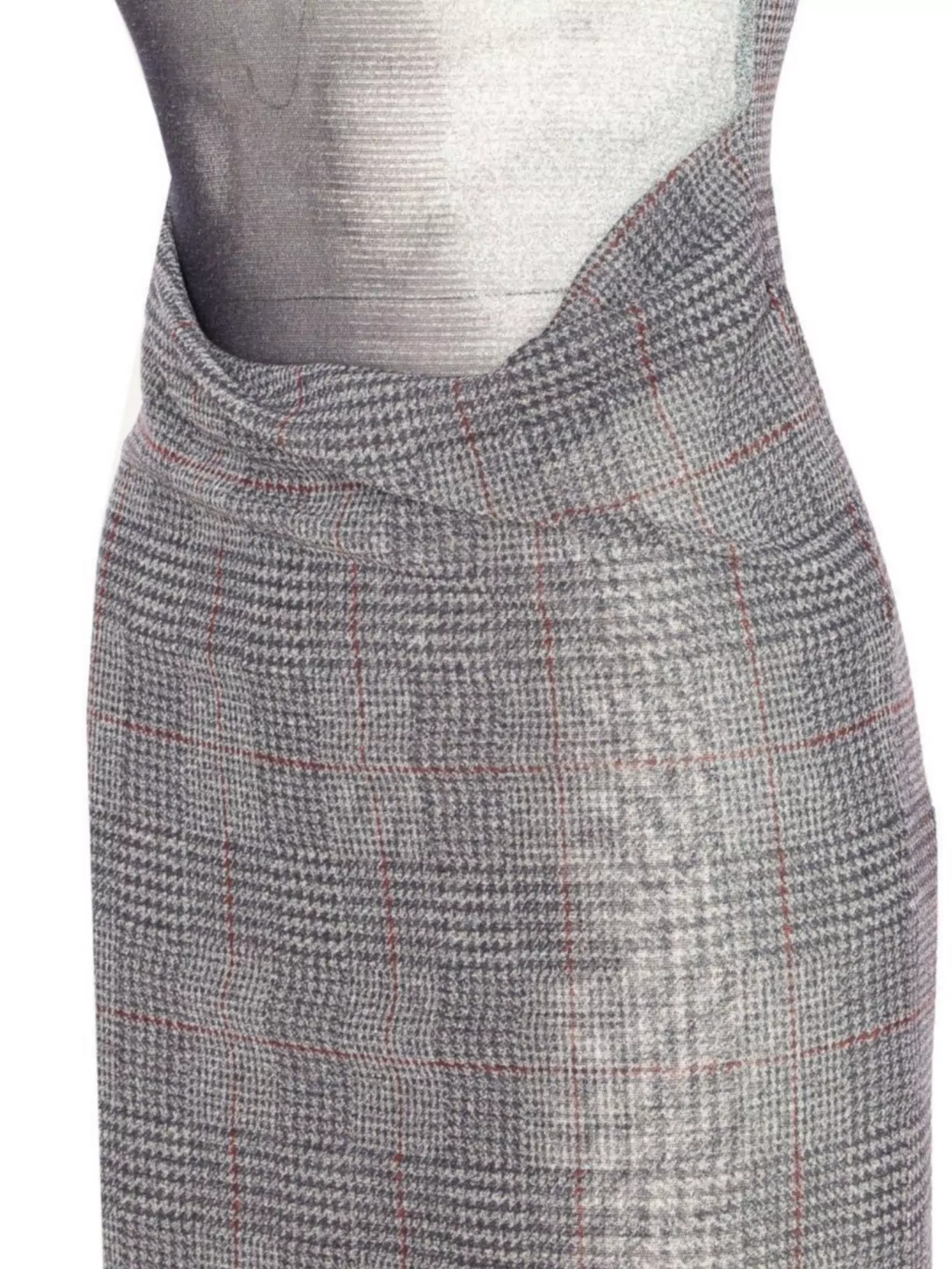 Jean Paul Gaultier Long Houndstooth Mesh Dress Sleeveless Design