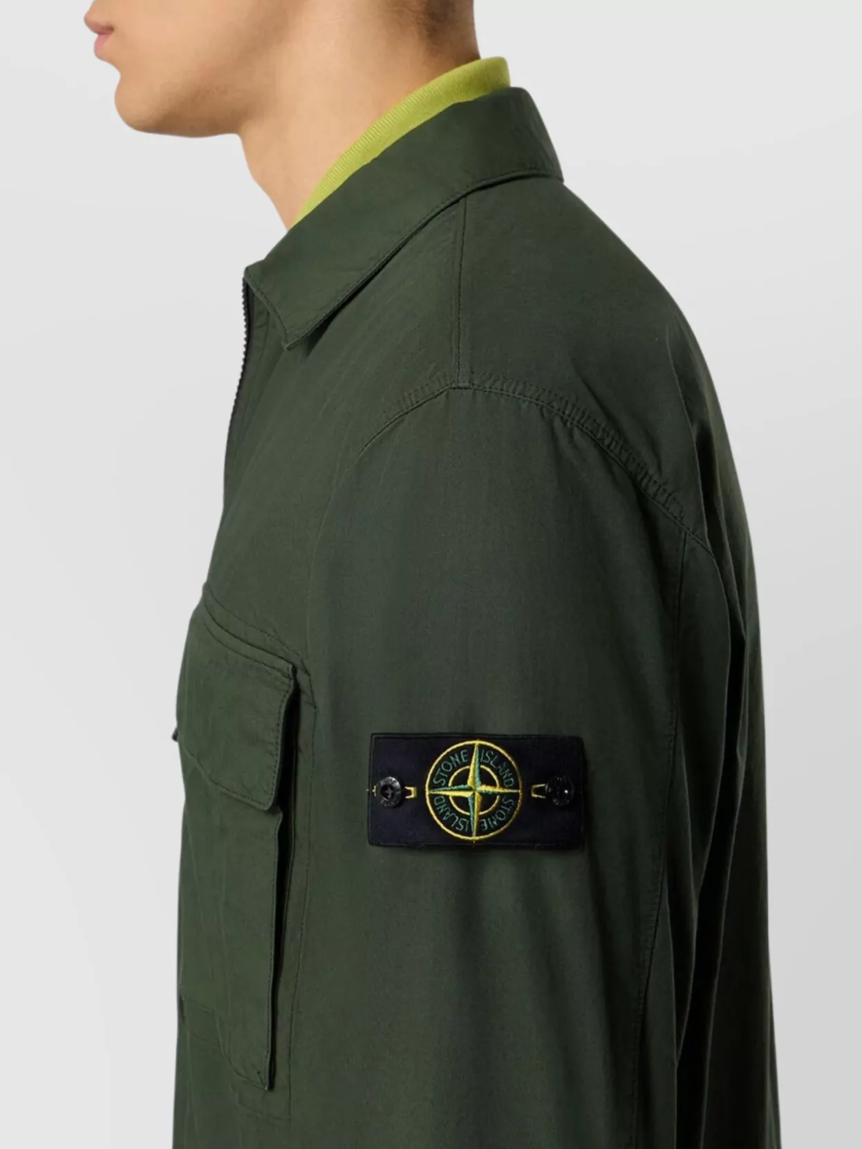 Stone Island Cotton Overshirt Jacket Pockets