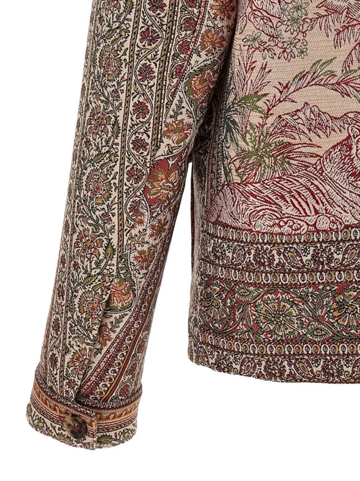 Etro Overshirt With Balmacaan Neck And Paisley Pattern