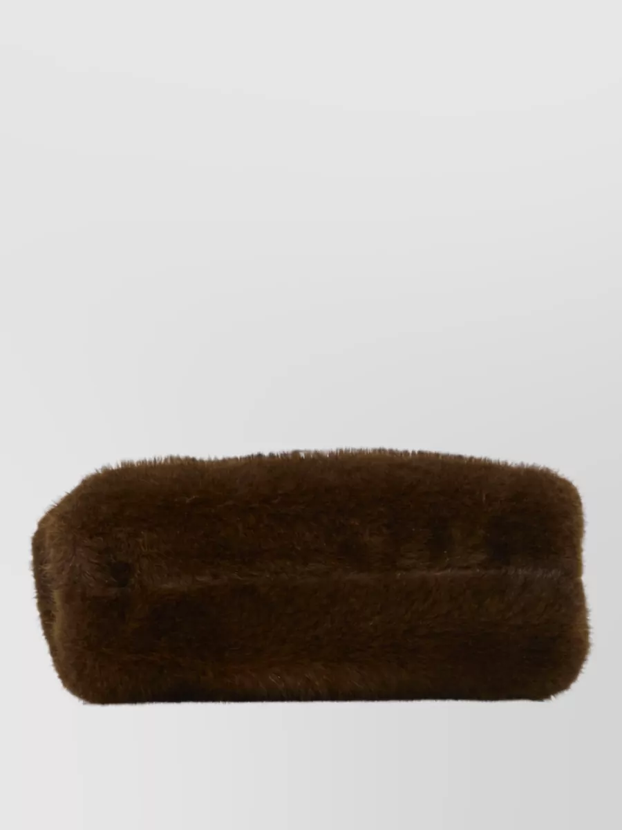 Stella Mccartney Falabella Mini Plush-Effect Clutch Bag
