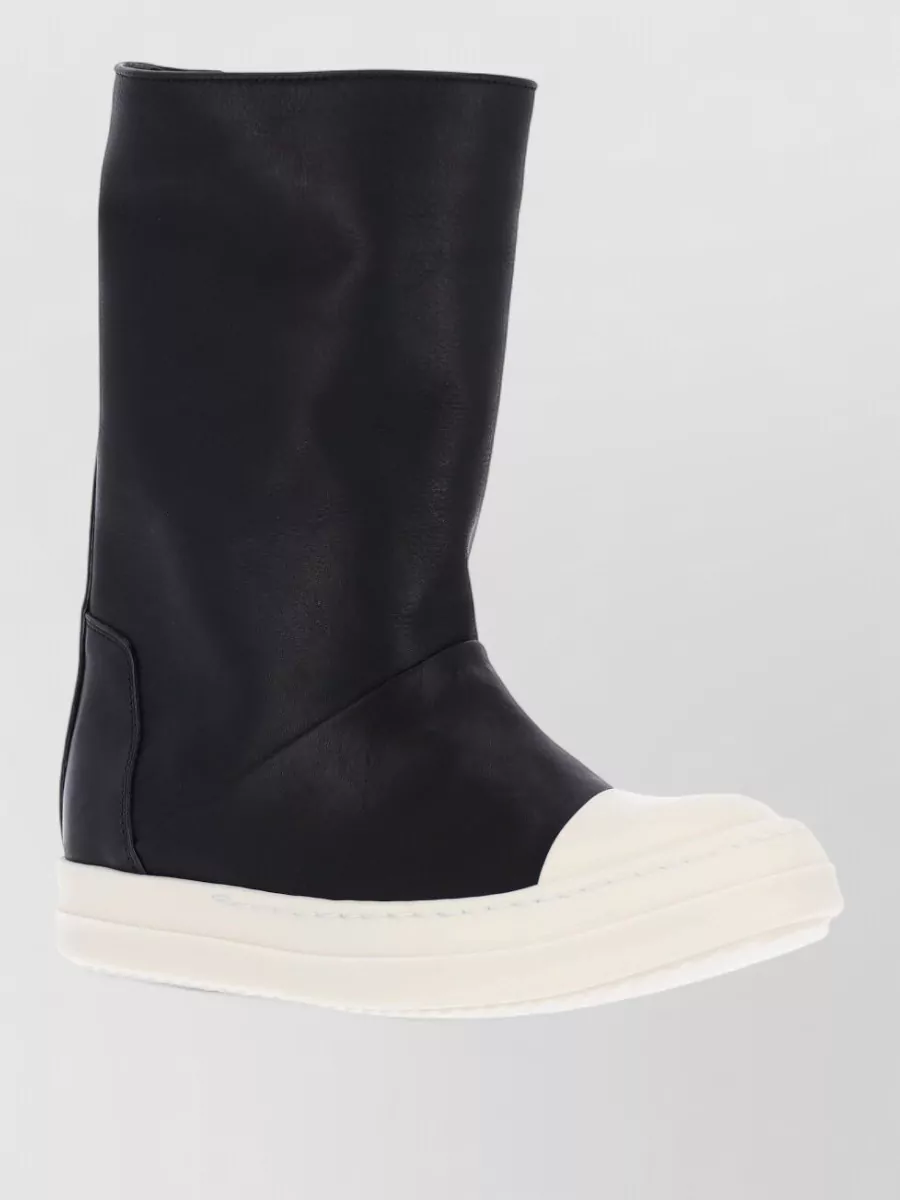 Rick Owens leather high-top sneakers