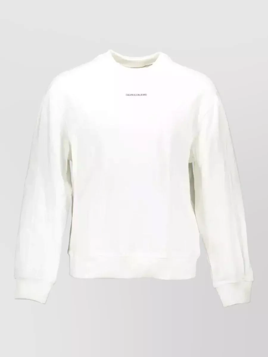 Calvin Klein cotton crewneck long-sleeve sweatshirt