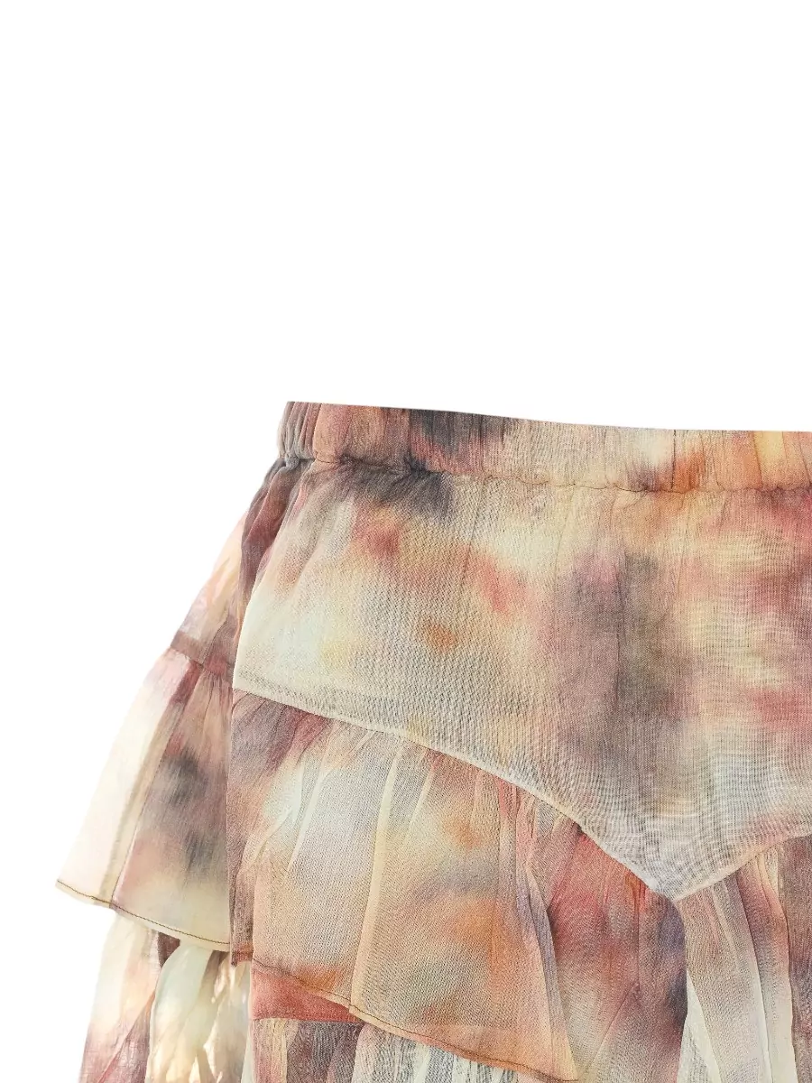 Isabel Marant Etoile Tie-Dye Ruched Tailored Shorts