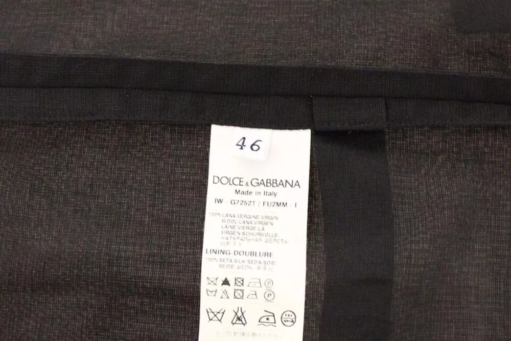 Dolce&Gabbana Wool V-Neck Formal Waistcoat