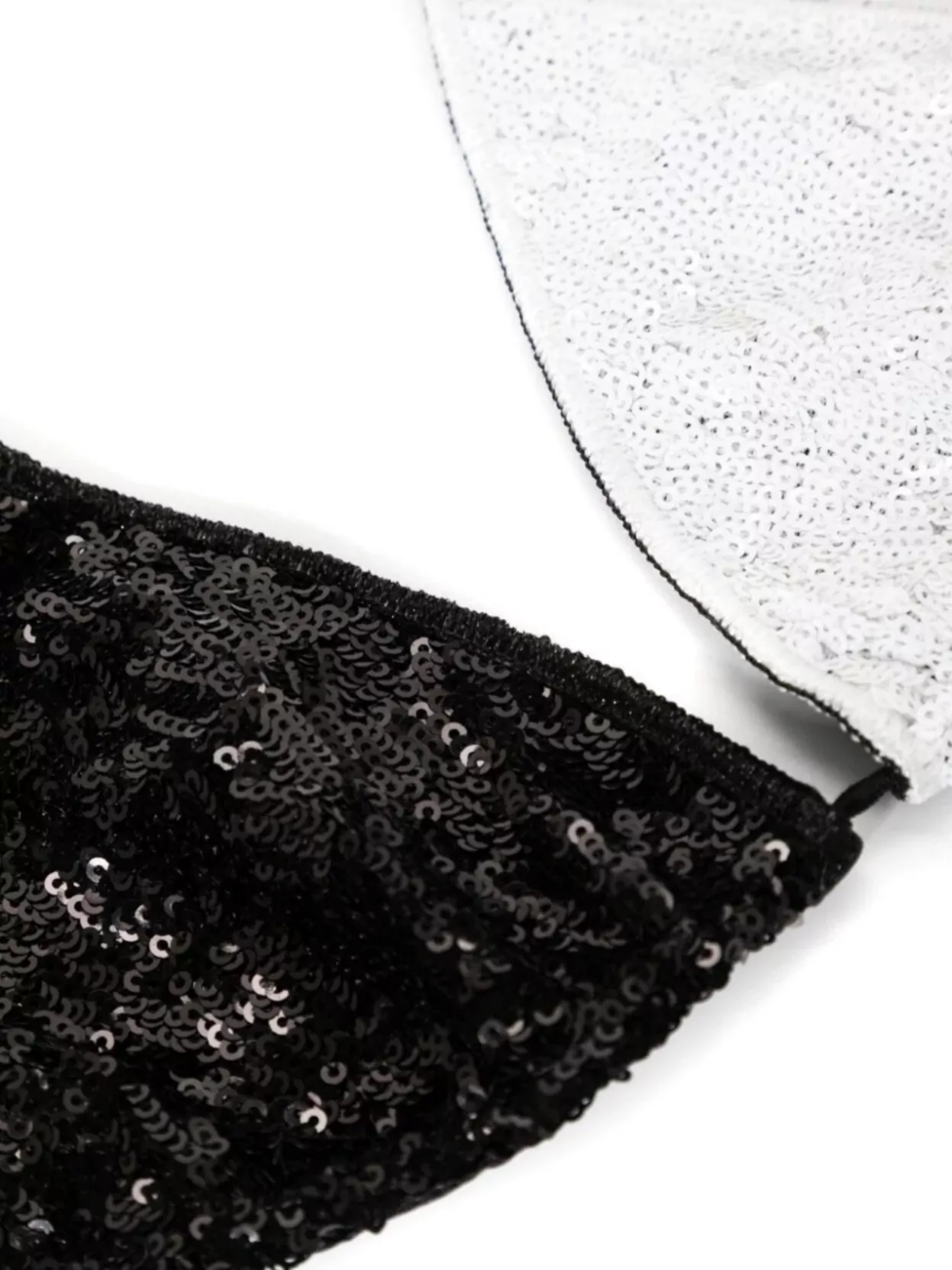 OSEREE SEQUINS EMBELLISHED TRIANGLE TOP MICROKINI