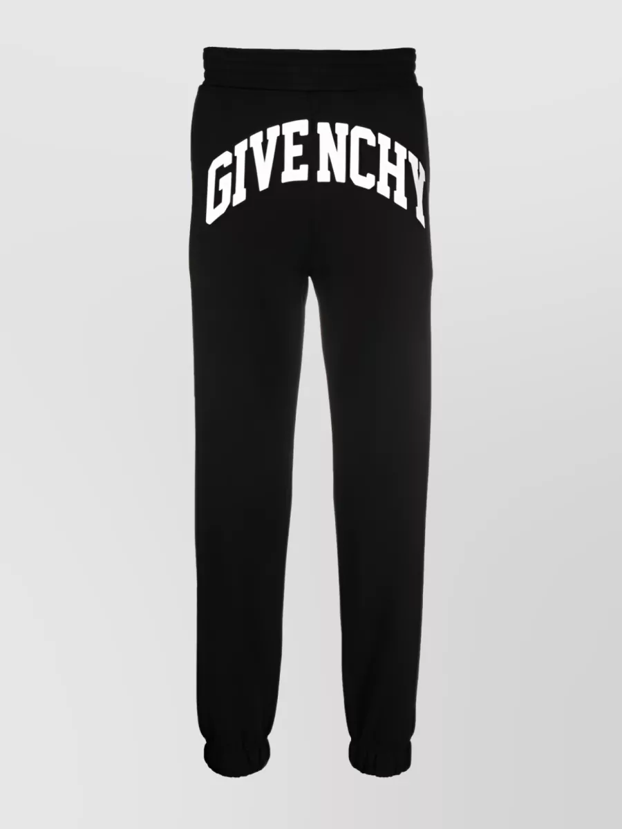 Shop Givenchy Elasticated Logo Jogger Shorts With Rear Pocket In Black