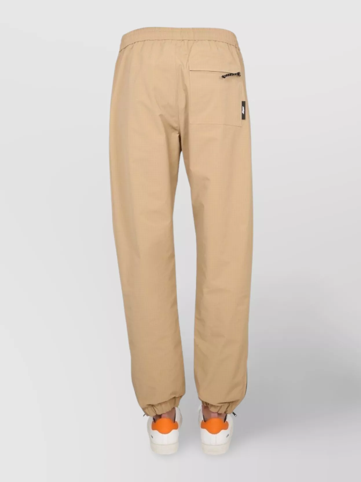 Msgm Logo Back Pocket Belt Loops Elastic Waistband