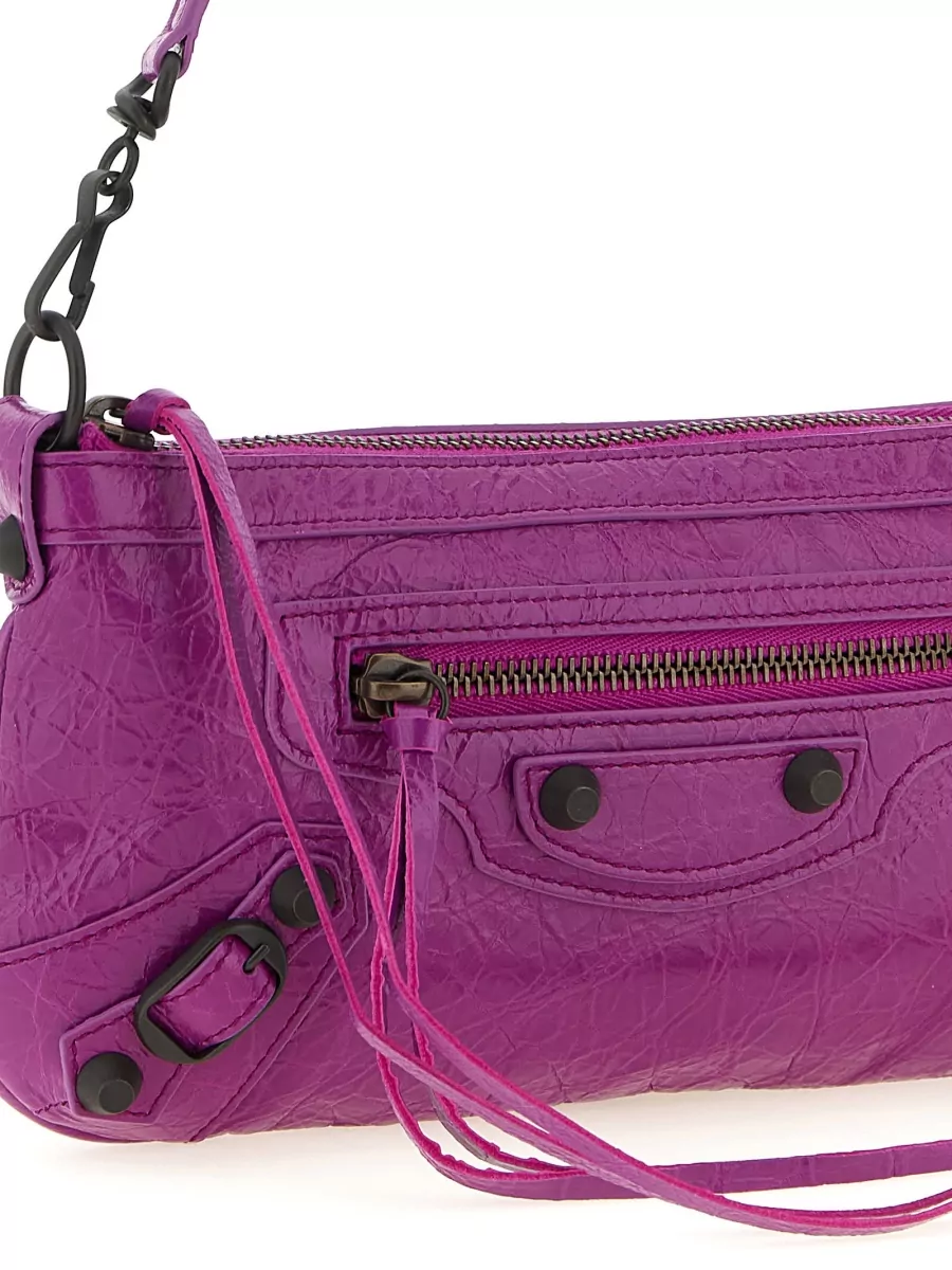 Balenciaga Le City Lamb Leather Shoulder Bag