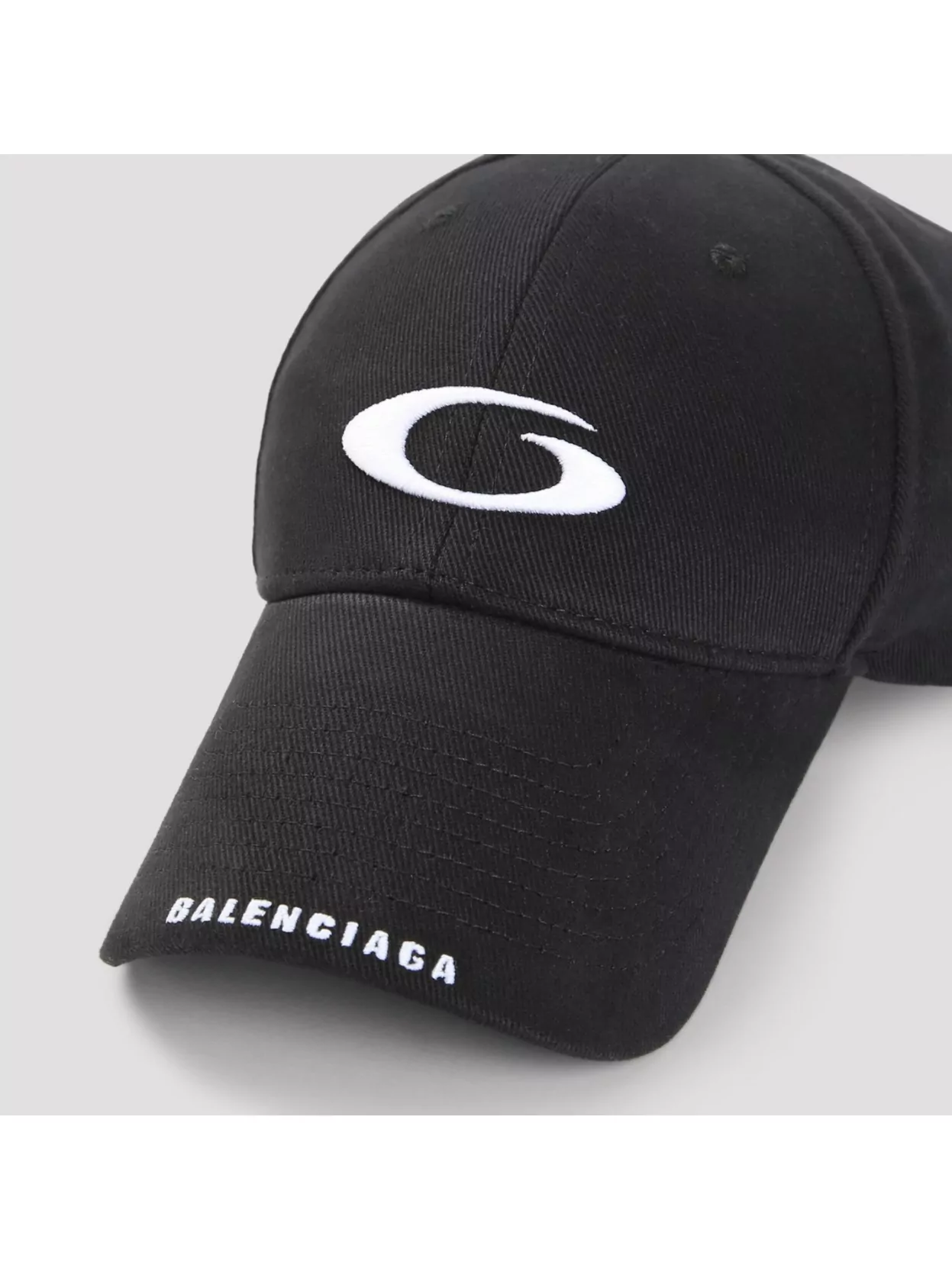 Balenciaga Sporty Cotton Hat With Curved Brim