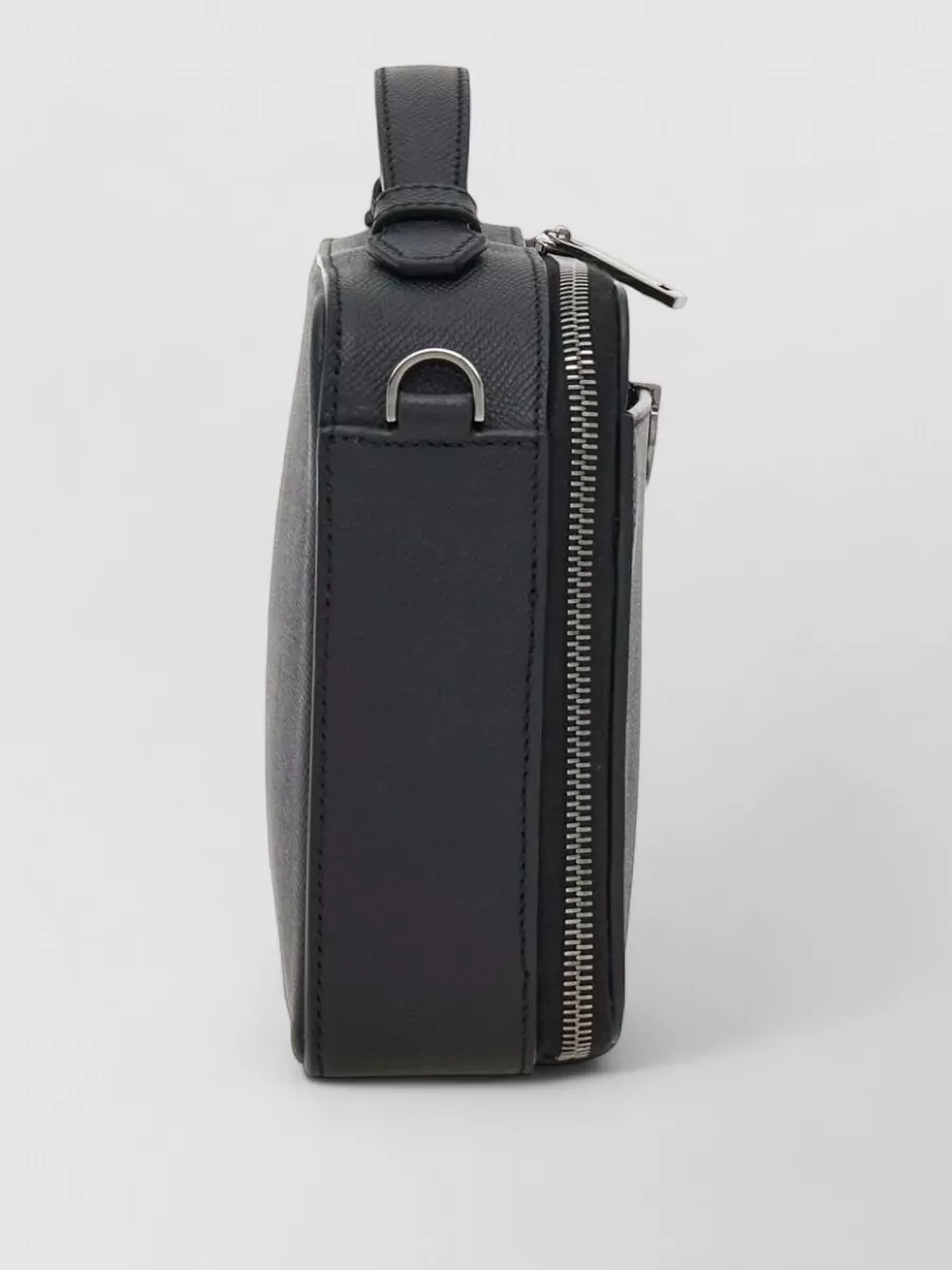 Ferragamo Pebbled Leather Crossbody Bag