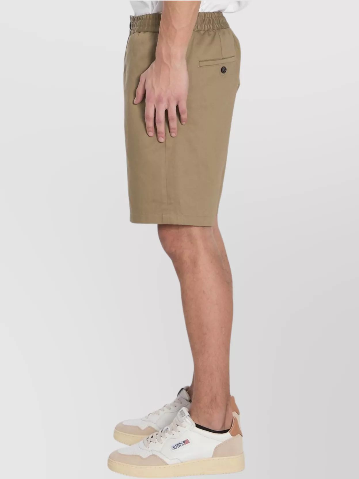 Ami Paris Drawstring Bermuda Shorts With Side And Back Pockets