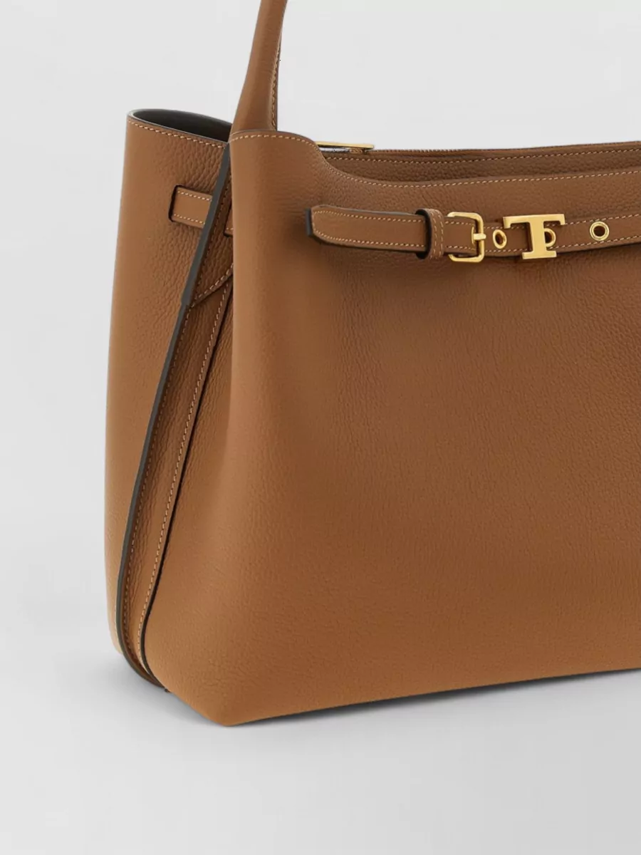 Tod's T Timeless Small Leather Shoulder Bag