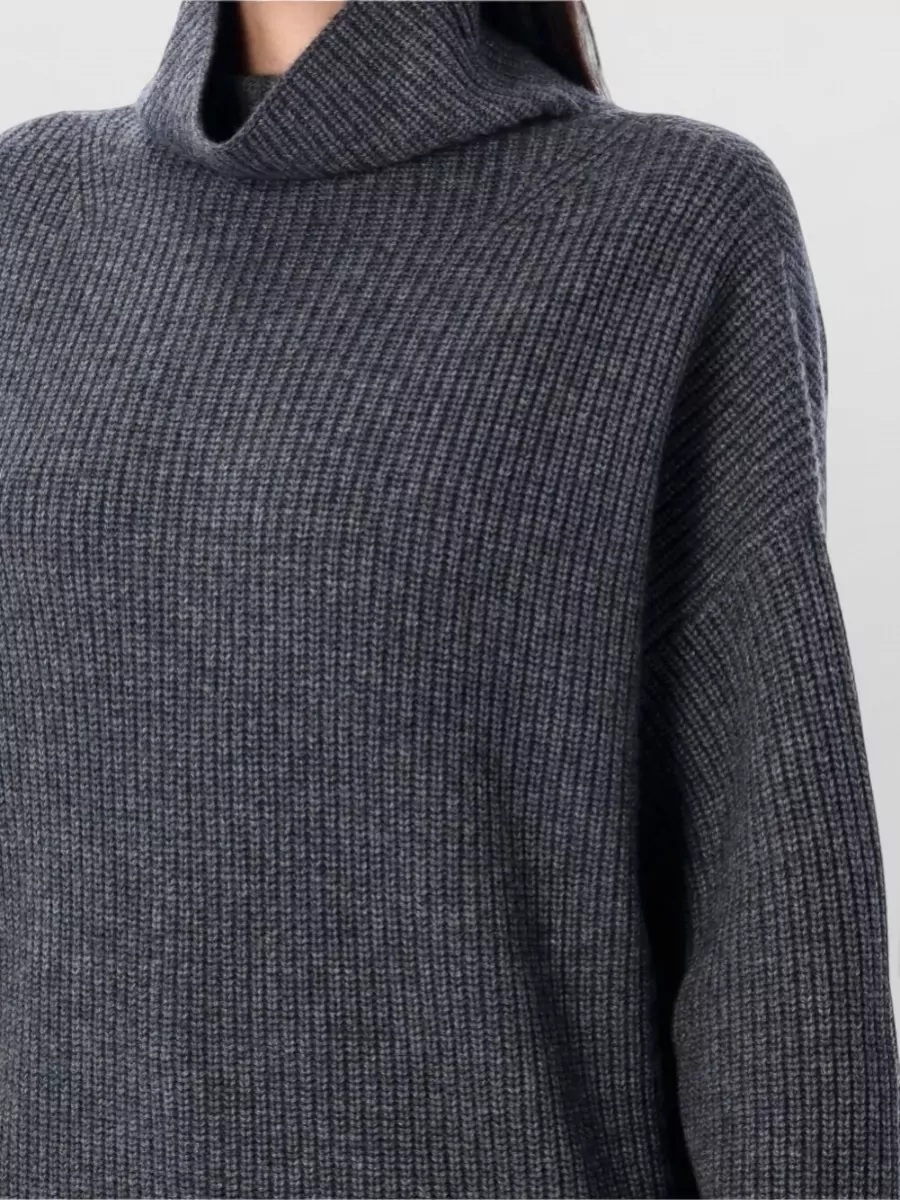 Isabel Marant Cashmere Wool Ribbed High Neck Jumper
