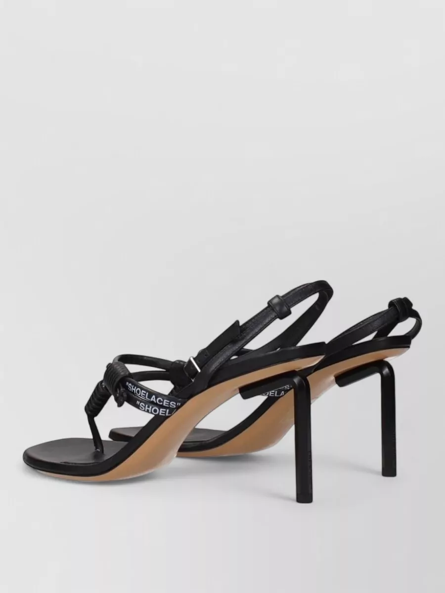 Off-White Leather Thong Sandals