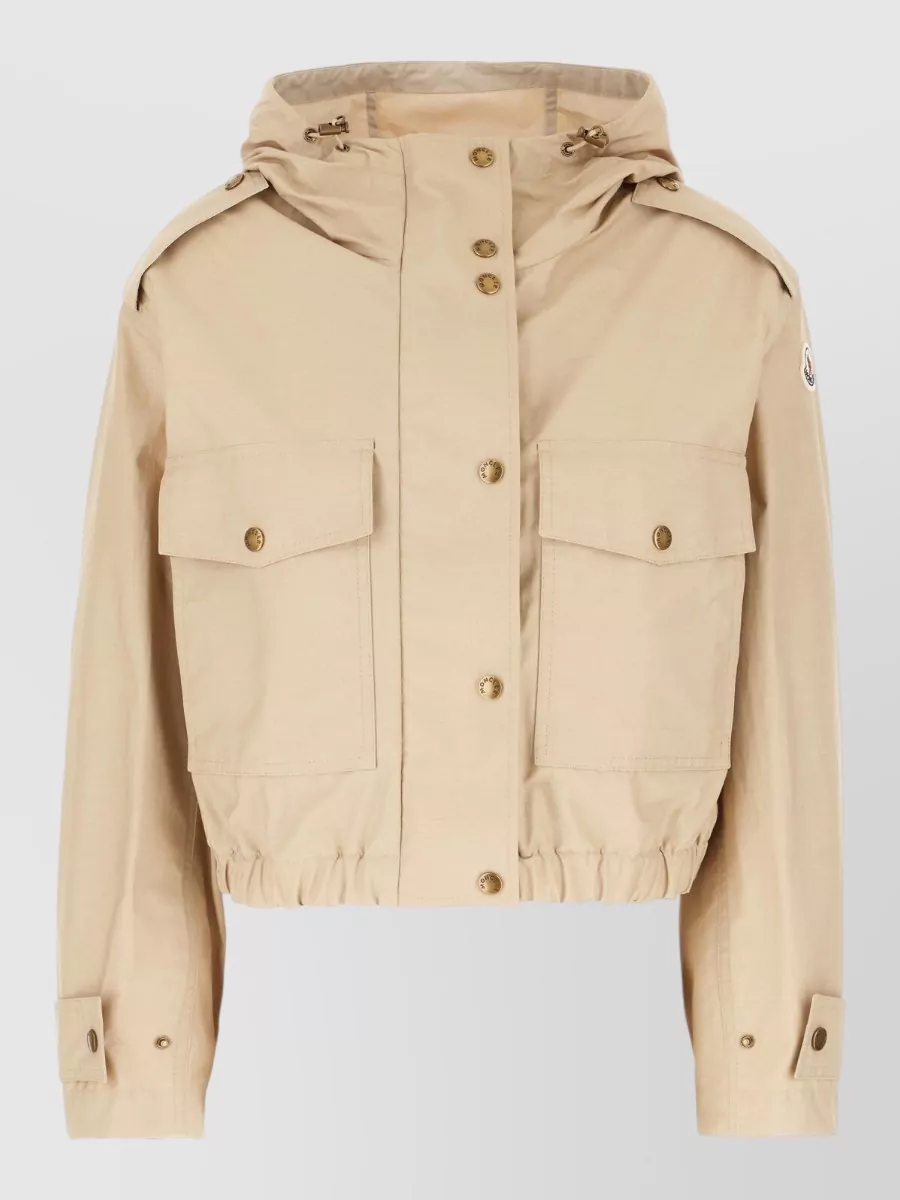 Moncler Cotton Blend Parka Coat