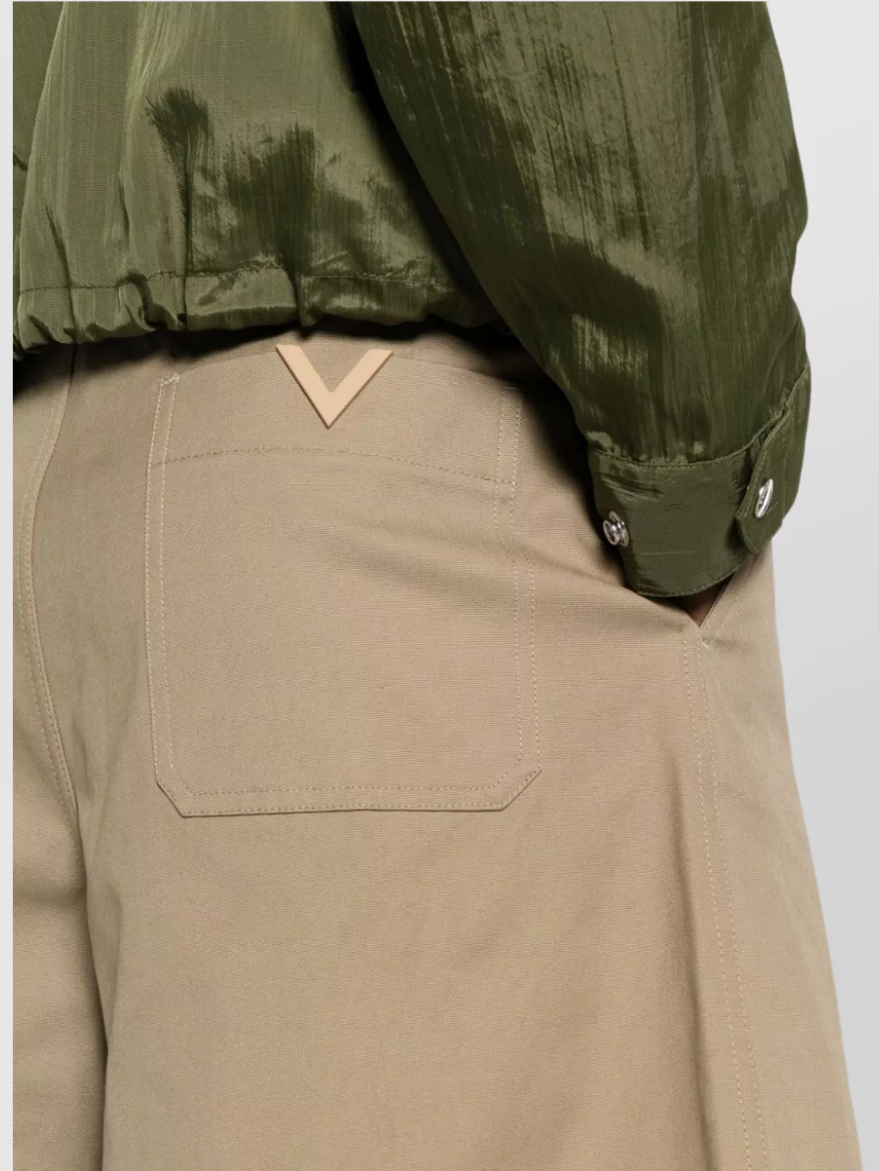 Valentino Garavani Knee-Length Cotton Twill Shorts