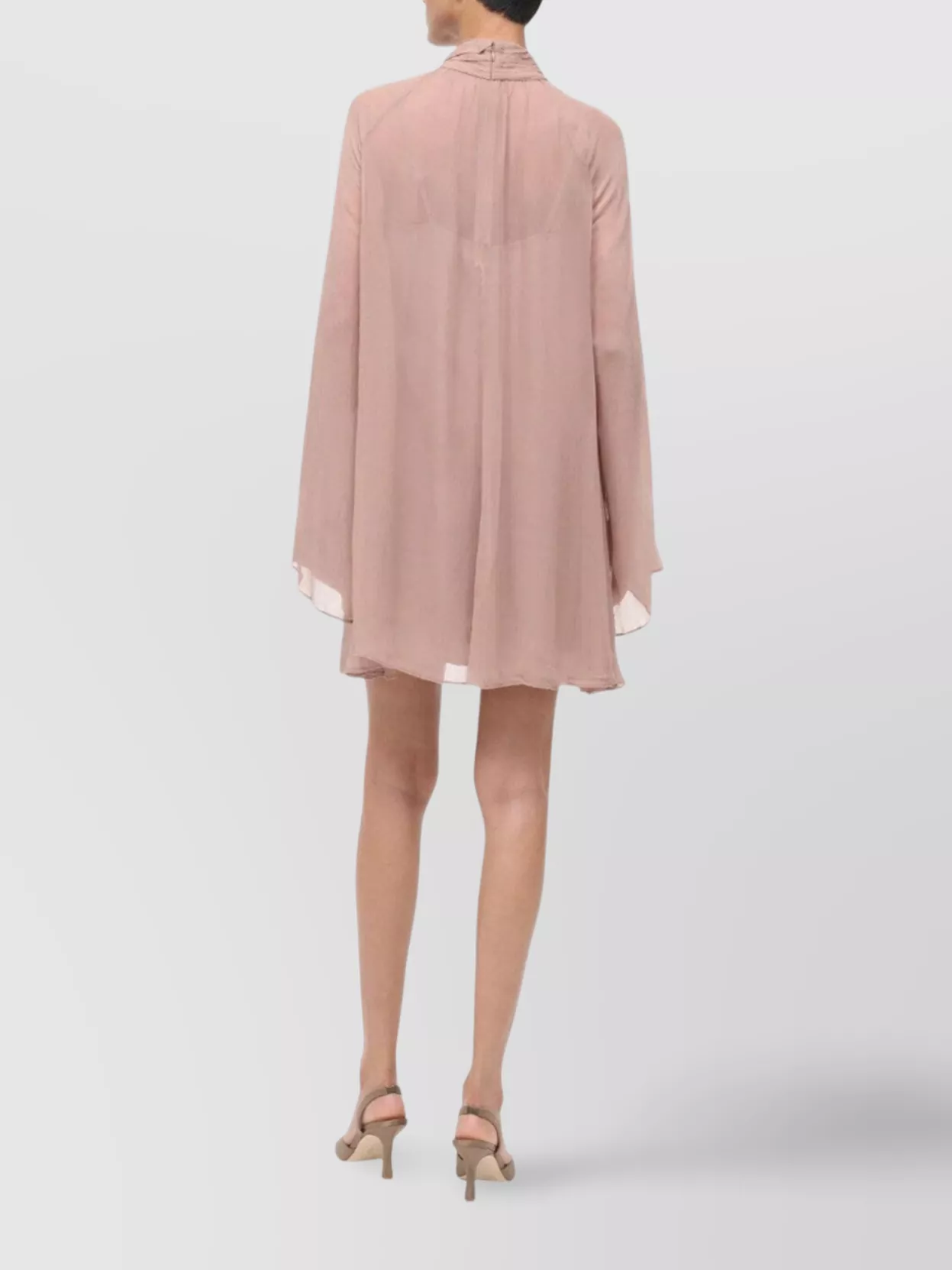 Staud Esther Mini Dress In Taupe