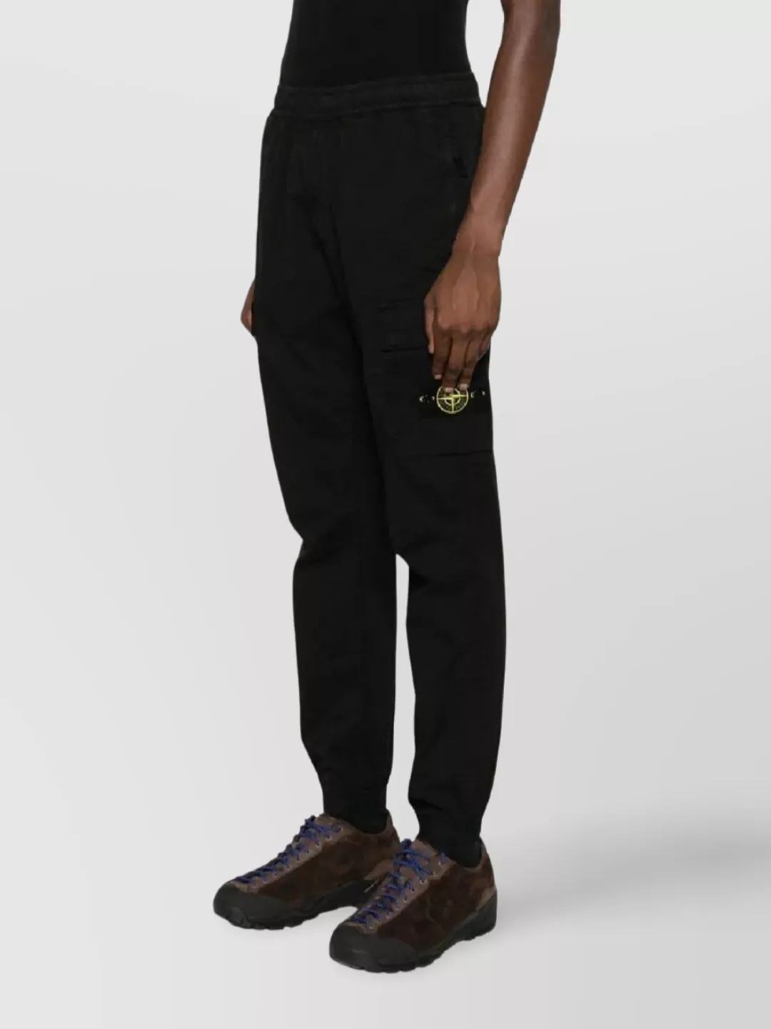 Stone Island Regular Tapered Cargo Trousers With Elastic Waistband