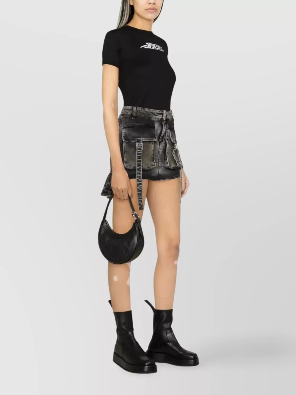 Ambush Crew Neck Graphic Print Short Sleeves Top