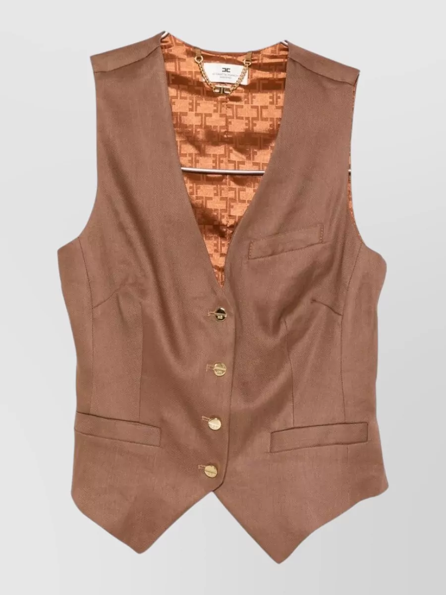 Elisabetta Franchi v-neck vest