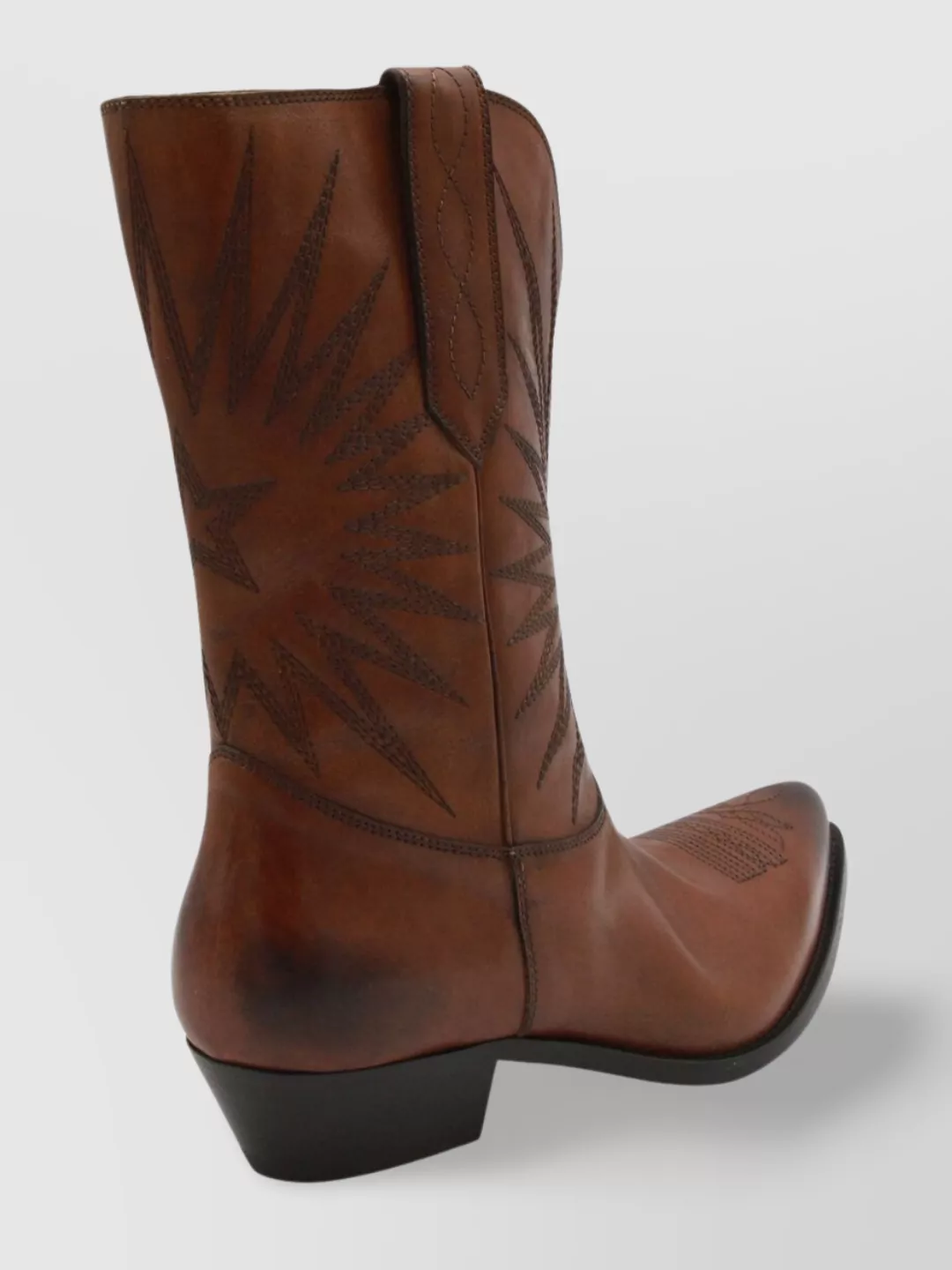 Golden Goose Pointed Toe Stacked Heel Ankle Boots