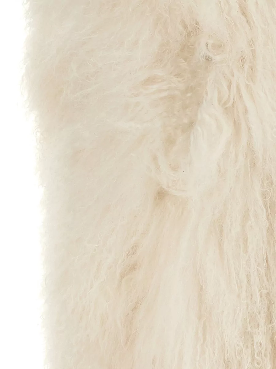 Yves Salomon Long-Haired Lamb Fur Vest