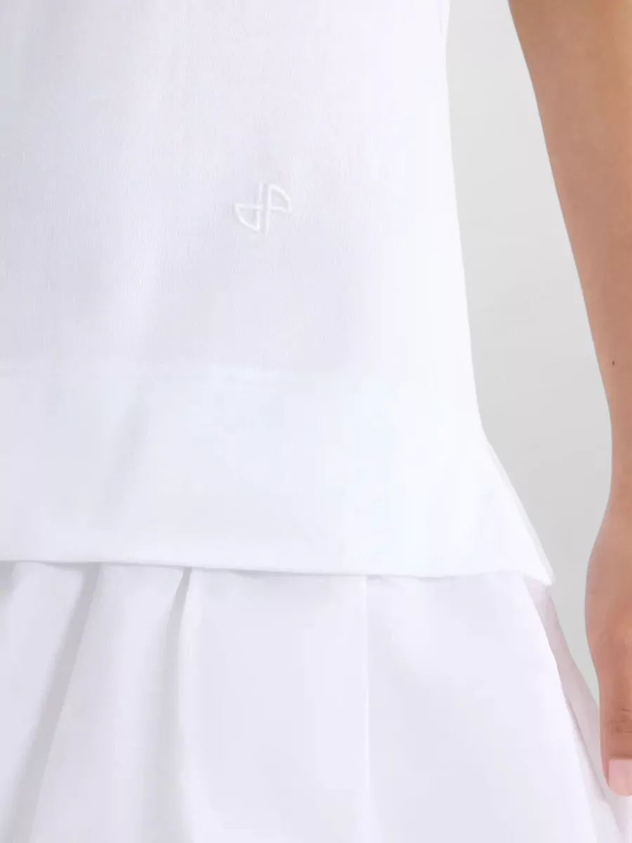 Patou Faille T Shirt Dress Short Sleeves Ruffle